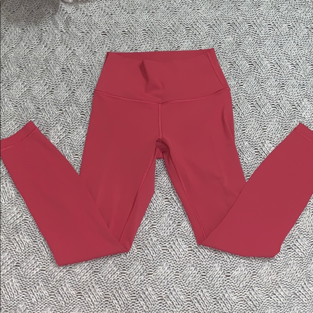 Lululemon leggings pink 7/8 length high waisted